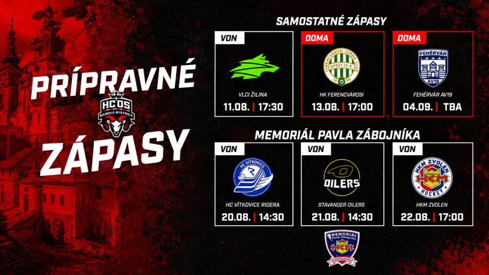 Poznáme termíny a súperov na prípravné zápasy | HC 05 Poznáme termíny a súperov na prípravné zápasy | HC 05