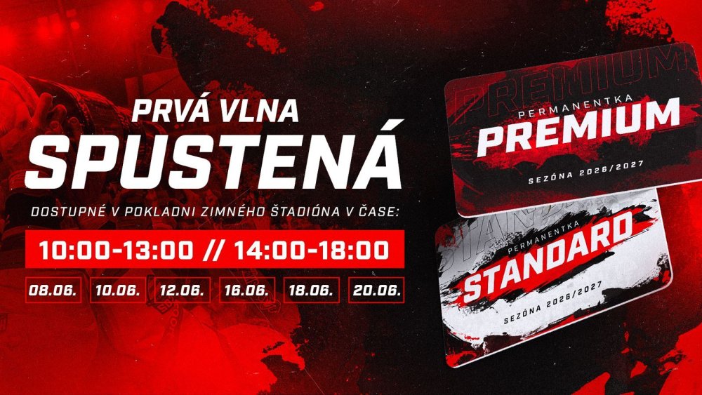 Spúšťame prvú vlnu predaja permanentiek na sezónu 2026/2027 | HC 05